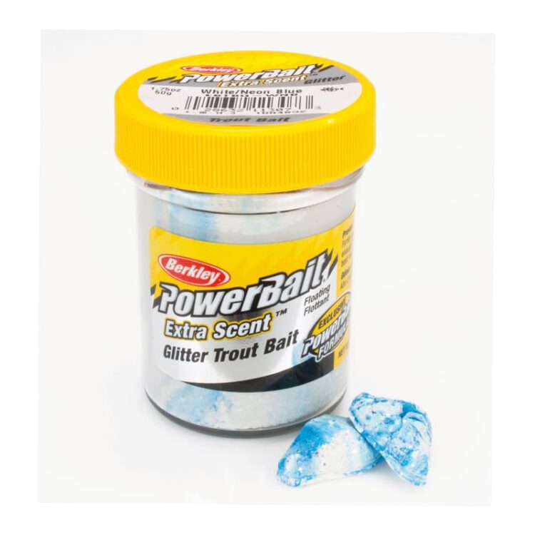 Berkley Select Glitter Trout Bait Blue Neon-White