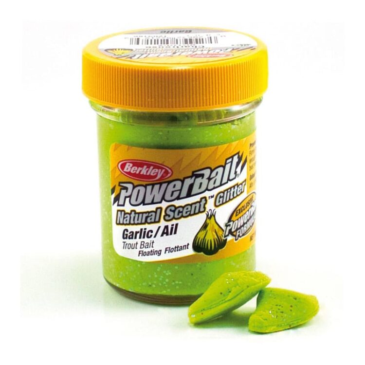 Berkley PowerBait Trout Bait Knoblauch Chartreuse